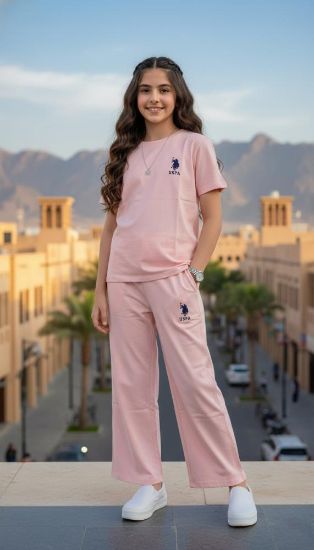 صورة طقم وردي صيفي بناتي من PO